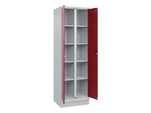wasgoedverdeelkast,HxBxD 1950x600x500mm,vak B 300mm,draaigrendel