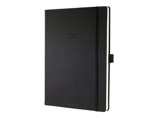Weekagenda Conceptum A4+ 2027 (NL/FR/EN/DU), verticaal zwart Hardcover - 1