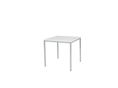 Domino Basic Tafel Vaste Hoogte 800x800mm Grijs 25mm Alu 4-Poots