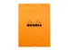 Schrijfblok Rhodia A5 lijn 80 vel 80gr met kantlijn oranje