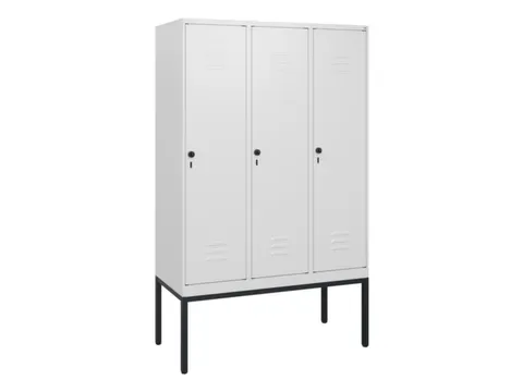 locker,HxBxD 1950x1200x500mm,3vak,vak B 400mm,draaigrendel