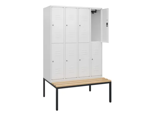 Dubbeldekse dekenkist,HxBxD 1950x1200x815mm,4x2vak.,vak B 300mm