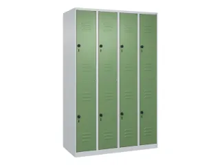 dubbeldekse locker,HxBxD 1850x1200x500mm,4x2vak.,vak B 300mm - 1