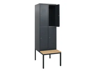 Dubbeldekse dekenkist,HxBxD 1950x600x815mm,2x2vak.,vak B 300mm - 2