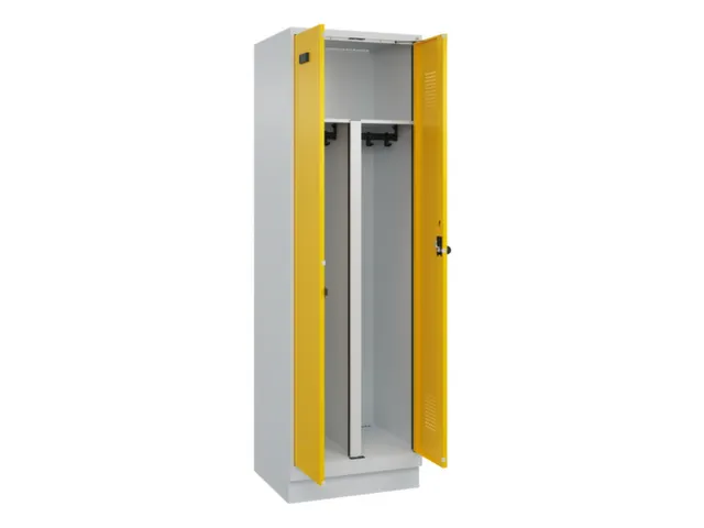 PBM-locker,HxBxD 1950x600x500mm,2vak,vak B 300mm,draaigrendel