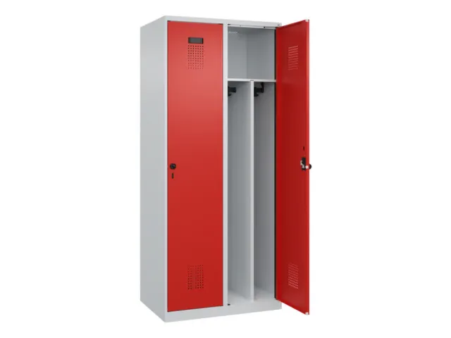 locker voor scheiding van kleding,HxBxD 1850x800x500mm,2vak