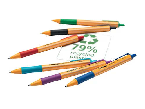 Balpen STABILO pointball 6030/40 medium rood 0.5mm
