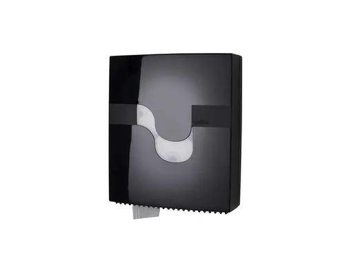 Toiletpapier dispenser Celtex Megamini Revolver zwart 3 rol