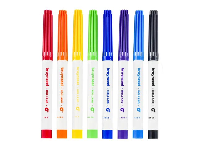 Textielstift Bruynzeel Teens set à 8 kleuren
