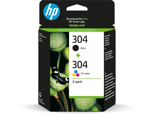 3Jb05Ae Hp 304 Dj Inkt (2) Zwart-Kleur St 120/100Pagina's 2/2Ml