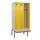 locker met bank,voor scheiding van kleding,HxBxD 2120x900x815mm,3vak