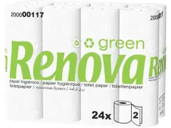 Renova Green toiletpapier 2-laags 160 vel 4x24 rollen