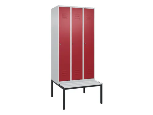 locker voor scheiding van kleding,HxBxD 2120x900x815mm,3vak