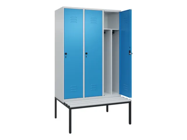 locker voor scheiding van kleding,HxBxD 2120x1200x815mm,3vak