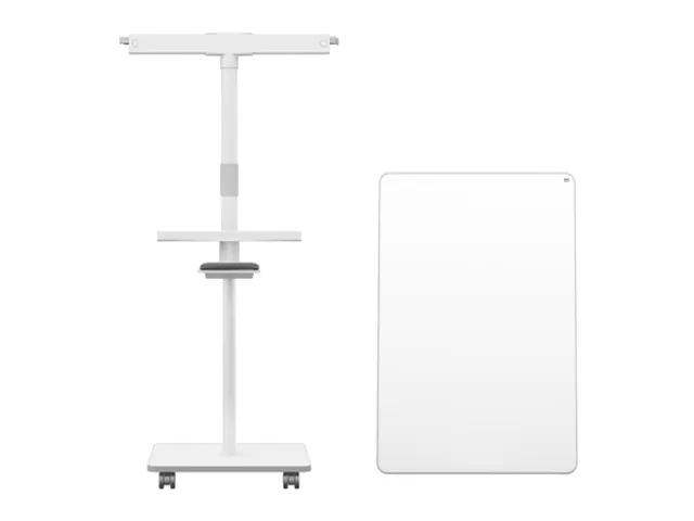 Nobo Move & Meet Mobiele Flipover 70x100cm staal grijs