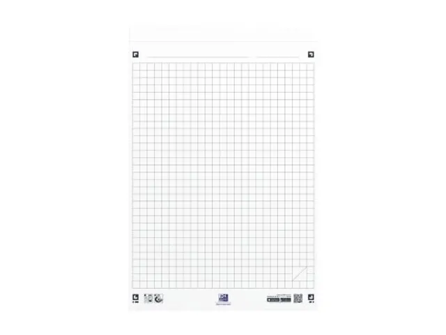 Flipoverpapier Oxford smart 65x98cm. ruit 90gram 20vel