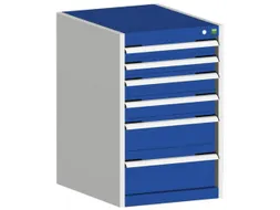 ladekast HxBxD 800x525x650mm 6laden romp RAL7035 front RAL5010