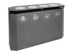 afvalverzamelstation,4x45l,HxBxD 830x1200x355mm,4opening(en)