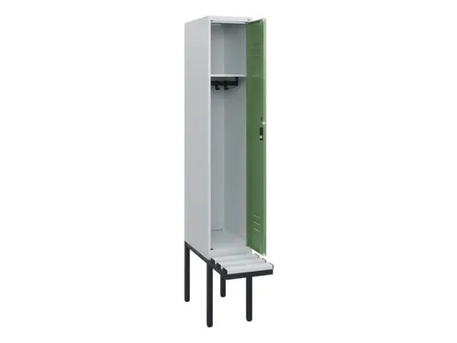 locker met bank,HxBxD 1950x300x815mm,1vak,vak B 300mm,cil.-slot