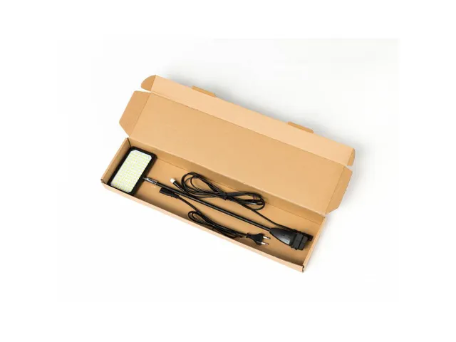 Wand LED 116 Zwart stekker achterkant