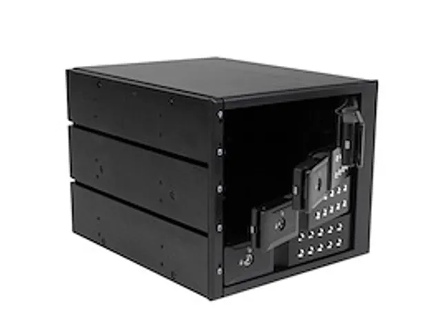4-bay Aluminium Trayless Hot Swap Mobile Rack Backplane