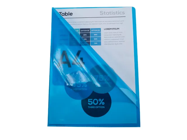 PK 10 L-map glad PVC 13/100 A4 blauw