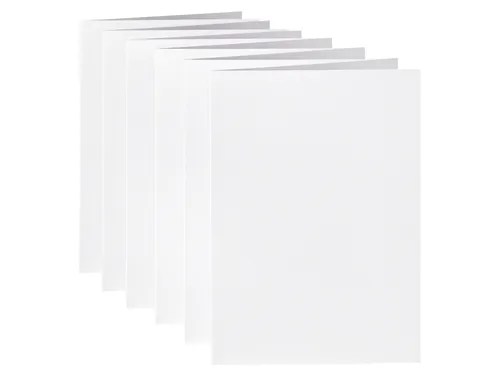 Correspondentiekaart Papicolor dubbel 105x148mm kraft wit pak à 6 st
