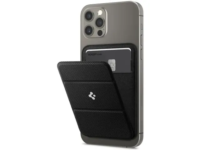 Spigen Smart Fold Wallet Apple MagSafe Kaarthouder voor iPhone Zwart