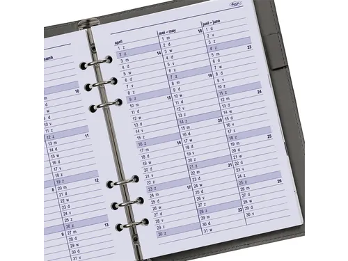 Agendavulling 2027 Kalpa A5 1dag/1pagina