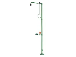 Plens-/Oogdouche,2Sproeikoppen Vast,75L/Min,Aansluiting 1 1/4 Inch Bin - 1