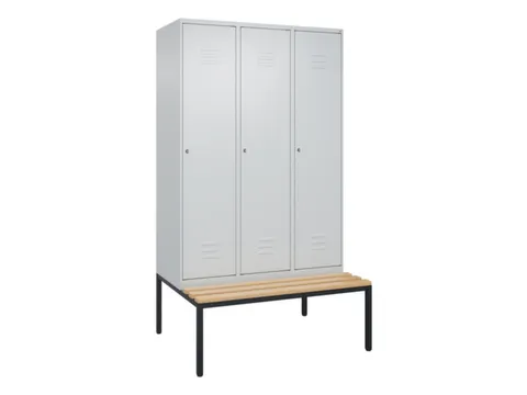 locker voor scheiding van kleding,HxBxD 2120x1200x815mm,3vak