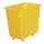 Verrijdbare Rechthoekige Bak 135 Liter Hxbxd 670x660x432mm Pe Geel