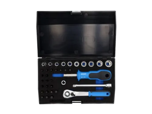 D 20 KAU-20 Dopsleutelset 1/4 inch 37-delig UD-IN-IS-PH-PZ-TX