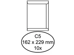 Envelop Hermes Akte C5 162x229mm Wit gegomd