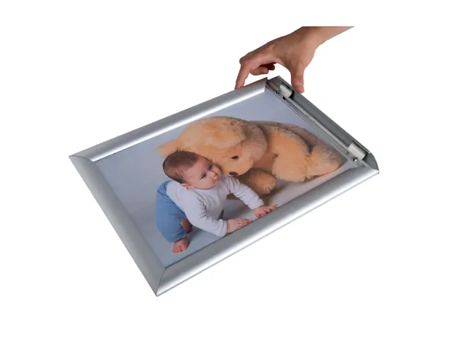 Wand poster lijst A3 aluminium/kristal