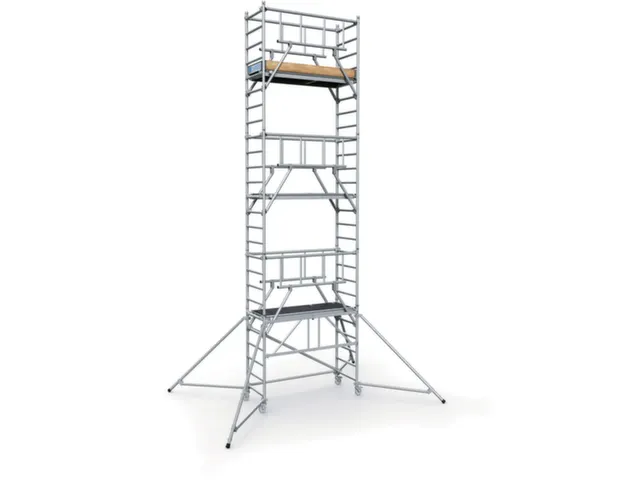 échafaudage pliant,mezzanine modulaire H 5,55m,lxP 1800x600mm