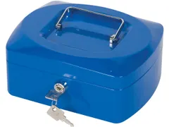 Geldkoffer Blauw 205x160x85mm Inclusief 2 Sleutels