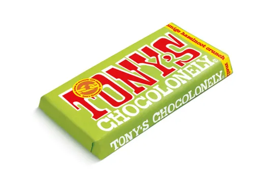 Chocolade Tony's Chocolonely Melk hazelnoot crunch 180gr