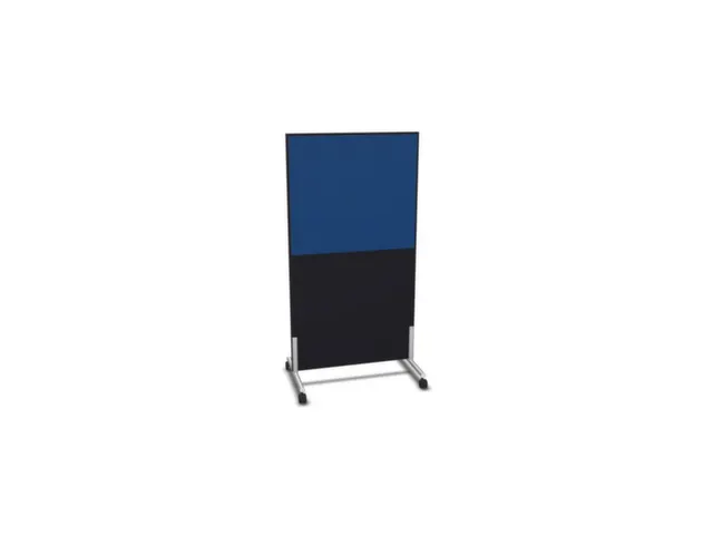 scheidingswand,HxB 1545x800mm,CC-zwart,BN6016-blauw