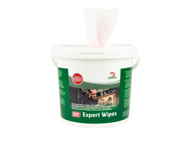 Reinigingsdoek Dreumex Expert Wipes emmer 130 stuks wit