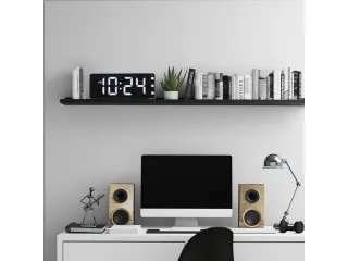 Tafel/wandklok NeXtime Digital Clock White 27,2x10,8cm - 5