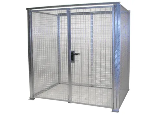 Gasflessendepot Voor 48 Gasflessen 2060x2100x1500mm Staal/draadgaas