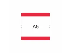 beschrijfbare hoes,markering HxB 216x231mm,PVC,rood