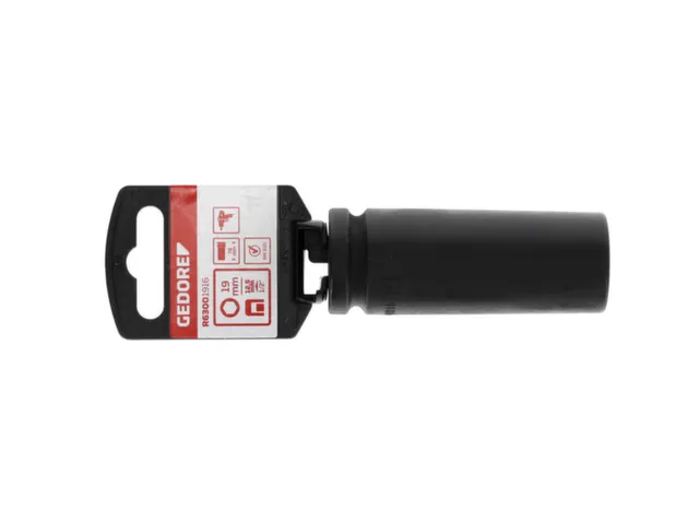 GEDORE RED R63001916 Schroevendraaierbit 1/2 inch zeskant 19mm lengte