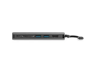 USB-C 6-in-1 Multiport Adapter 4K HDMI 3x USB SD GbE 60W PD - 5