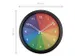 Horloge murale 36cm - Silencieux - Noir/Multicolore - Plastique - nXt