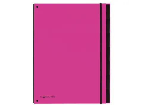 Sorteermap Pagna Trend 7 vaks A4 Pp Donkerroze