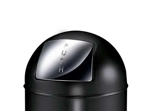 Afvalbak Pushcan 40 Liter Zwart