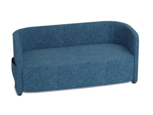 sofa,2-zits,stof blauw,HxBxD 760x1570x760mm,2zijvakken