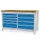 werkbank met opbergruimte,HxBxD 859x1500x750mm,multiplexblad